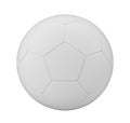 Soccer Ball isolated with clipping path on white background, 3d rendering Royalty Free Stock Photo