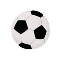 Soccer ball Isolated on a white background. Vector illustration for the design of a sports banner, background, printed