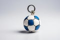 Soccer Ball Keychain with Transparent Background. AI