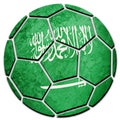 Soccer ball national Saudi Arabia flag. Saudi Arabia football ba