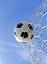 Soccer ball in net