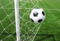 Soccer ball in net