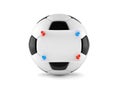 Soccer ball with note Royalty Free Stock Photo