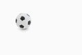 Soccer ball over white background Royalty Free Stock Photo