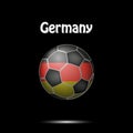 Flag of Germany in the form of a soccer ball Royalty Free Stock Photo