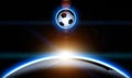 Soccer Ball Planet Rise