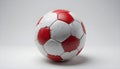 A soccer ball prominently displayed against a neutral background. Royalty Free Stock Photo