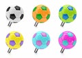 Soccer ball push pin