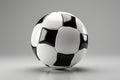 Soccer ball on a radiant light background evoking energy and excitement