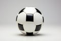 Soccer ball on a radiant light background evoking energy and excitement