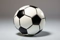 Soccer ball on a radiant light background evoking energy and excitement