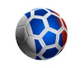 Soccer ball Russia isolated 3d rendering