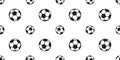 Soccer ball seamless pattern football vector background tile isolated sport wallpaper