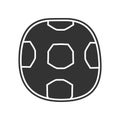 soccer ball sketch icon. Element of Education for mobile concept and web apps icon. Glyph, flat icon for website design and Royalty Free Stock Photo
