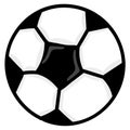 Soccer ball sports equipment doodle kawaii. doodle icon image