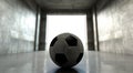 Soccer Ball Sports Stadium Tunnel Royalty Free Stock Photo