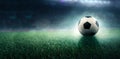 Soccer ball in the Stadion EU Royalty Free Stock Photo