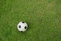 Soccer ball from top view