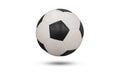 The soccer ball on white background, clipping path includedinc