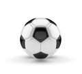 Classic soccer ball on white background 3D Royalty Free Stock Photo
