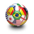 Soccer Ball with World Cup Team Flags