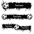 203 - Soccer balls and blots Royalty Free Stock Photo