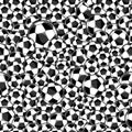 Soccer balls seamless pattern Royalty Free Stock Photo