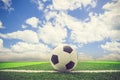 Soccer blue sky background or Football