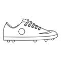 Soccer boot icon, outline style