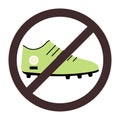 soccer boots ban Royalty Free Stock Photo