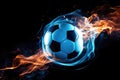 Soccer Brilliance Unleashed: Unleash the brilliance of soccer with this vibrant photo, showcasing the ball bathed in the