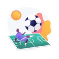 Soccer camp vector concept metaphor