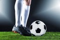 Soccer. Fotball match.Championship concept with soccer ball. Royalty Free Stock Photo