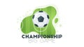 Soccer championship design element