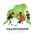 Soccer championship design element