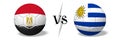 Soccer championship - Egypt vs Uruguay