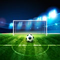 2018 soccer championship. Football filed. Royalty Free Stock Photo