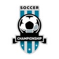 Soccer championship logo.