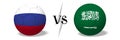 Soccer championship - Russia vs Saudi Arabia