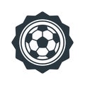 Soccer club emblem. Football badge star logo