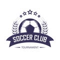 Soccer club or football team league logo template. Royalty Free Stock Photo