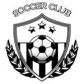 Soccer club logo on white