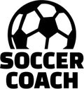 Soccer coach with ball