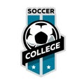Soccer college logo.