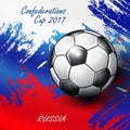Soccer Confederation Cup 2017 background.