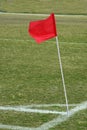 Soccer corner flag Royalty Free Stock Photo