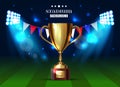 Soccer cup, Euro 2016 France, football championship, eps 10 Royalty Free Stock Photo