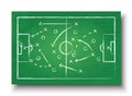 Soccer cup formation and tactic . Blackboard with football game strategy . Vector for international world championship tournament