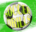 Soccer Drills Showing Football Practise 3d Illustration