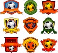 Soccer emblems Royalty Free Stock Photo